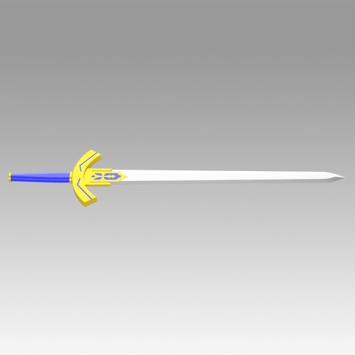 Fate Zero Artoria Pendragon Saber Sword Cosplay Weapon Prop 3D Print 381579