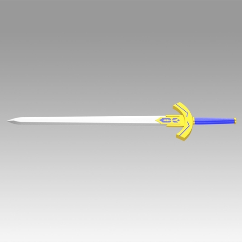 Fate Zero Artoria Pendragon Saber Sword Cosplay Weapon Prop 3D Print 381583