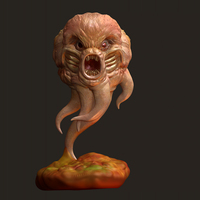 Small Octopus Demon 3D Printing 3816
