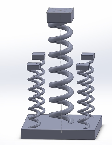 Springy Chess Set! 3D Print 381739