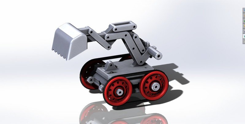 Digger Arm for the Robot tank toy project.