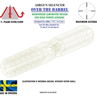 Silencer OVER THE BARREL .177 / 4,5 mm - Thumbnail 7