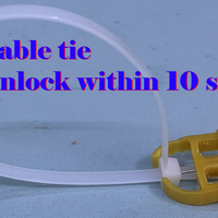 Small Cable tie unlock 3D Printing 382052