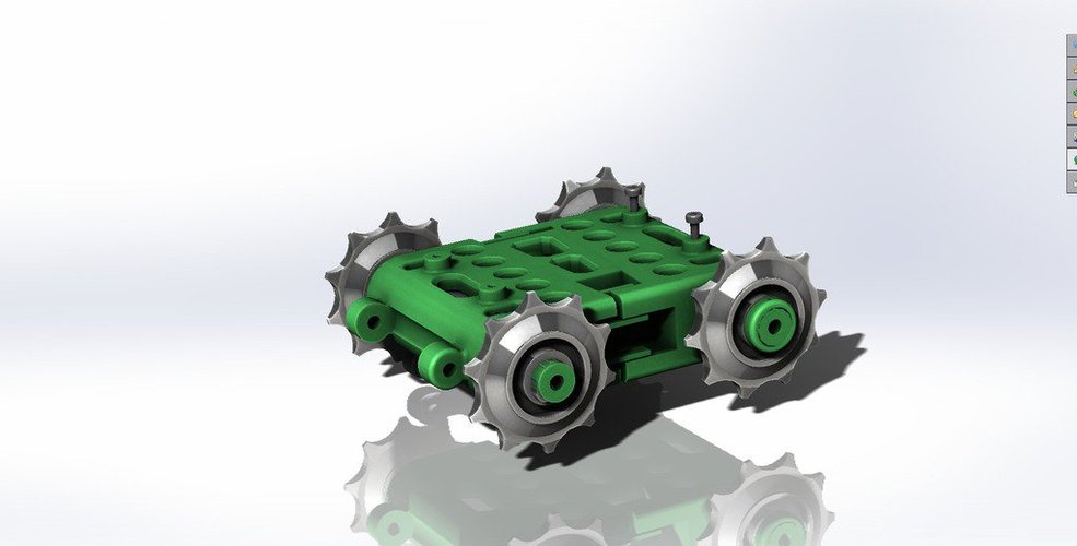 Motorized Tank & Robot Chassis & Toy 3D Print 38209