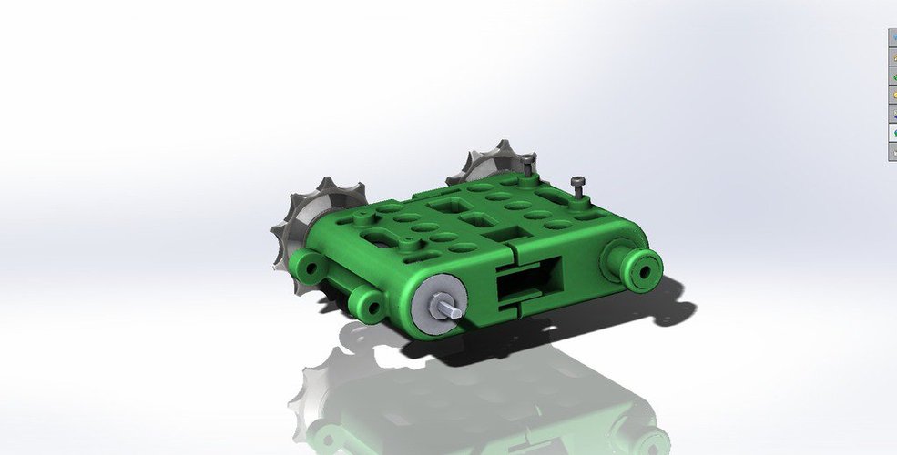 Motorized Tank & Robot Chassis & Toy 3D Print 38210