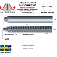 Small SILENCER SHOCKWAVE 295 mm .22" / 5,5 mm 3D Printing 382167