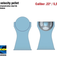 Hyper velocity pellet .22" / 5,5 mm - Thumbnail 3