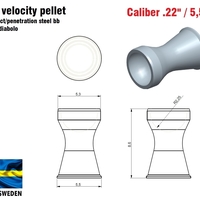 Hyper velocity pellet .22" / 5,5 mm - Thumbnail 4