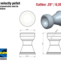 Hyper velocity pellet .25" / 6,35 mm - Thumbnail 4