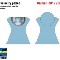 Hyper velocity pellet .30" / 7,62 mm - Thumbnail 3
