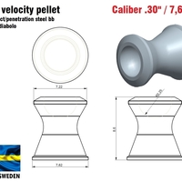 Hyper velocity pellet .30" / 7,62 mm - Thumbnail 4
