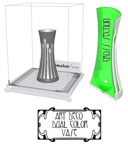 Art deco noveau jugend vase 3D Print 382302