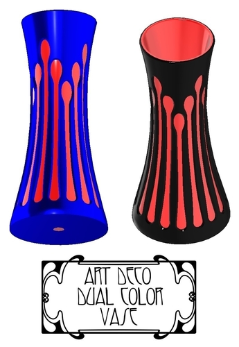 Art deco noveau jugend vase 3D Print 382306