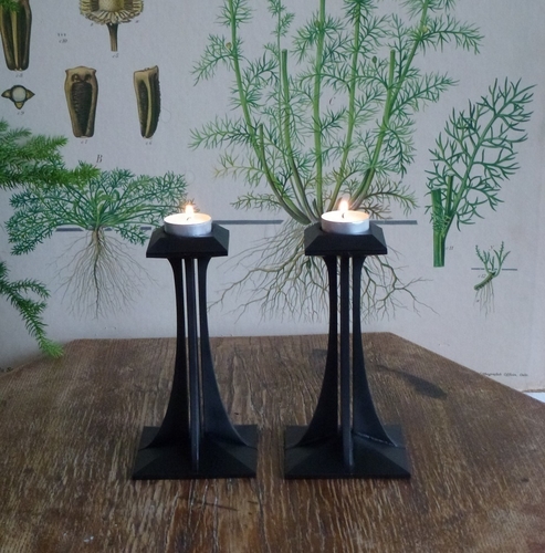 Art deco noveau jugend candle & tealight holder 3D Print 382312