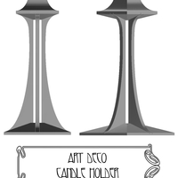 Art deco noveau jugend candle & tealight holder - Thumbnail 7