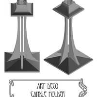 Art deco noveau jugend candle & tealight holder - Thumbnail 8
