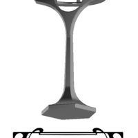 art deco noveau jugend table lamp - Thumbnail 9