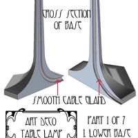 art deco noveau jugend table lamp - Thumbnail 13