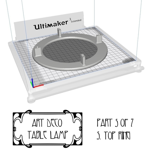 art deco noveau jugend table lamp 3D Print 382339