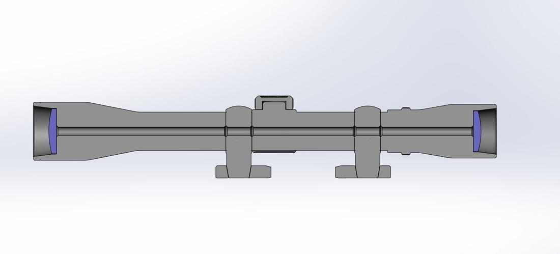 Scope for cosplay blaster 14 3D Print 382465