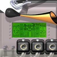 Dieselpunk Motorbike - Digital Table Clock Case - Thumbnail 3