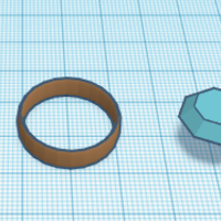 Small Diamond ring 3D Printing 382631