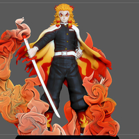 RENGOKU KIMETSU NO YAIBA MODEL FOR 3D PRINT - Thumbnail 1