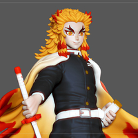 RENGOKU KIMETSU NO YAIBA MODEL FOR 3D PRINT - Thumbnail 9