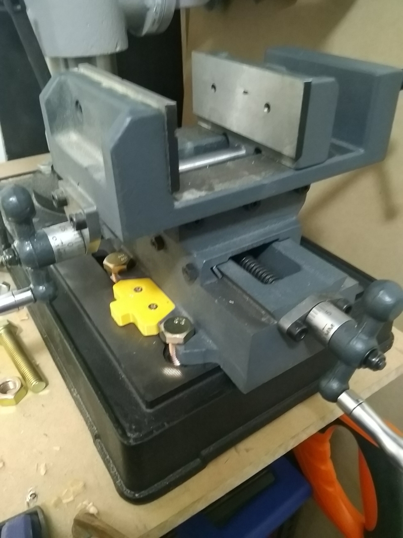 Drill Press Base Compound Vice Mount