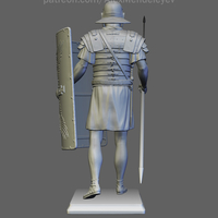 Roman Legionary (3D print model) - Thumbnail 2