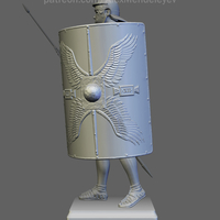 Roman Legionary (3D print model) - Thumbnail 3