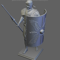 Roman Legionary (3D print model) - Thumbnail 4