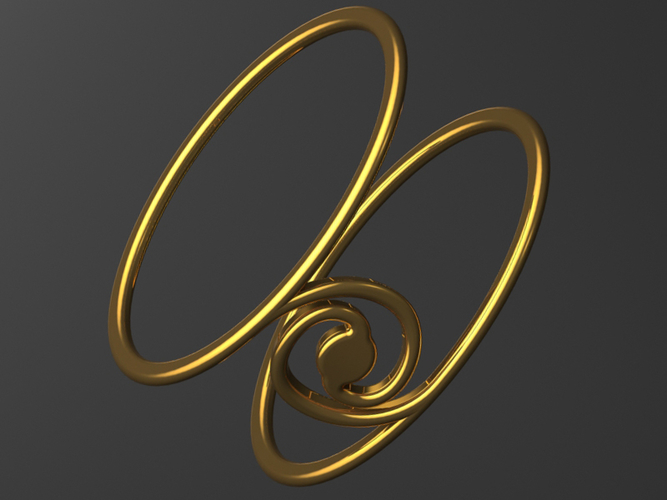 ring (golden ratio) 3D Print 382945