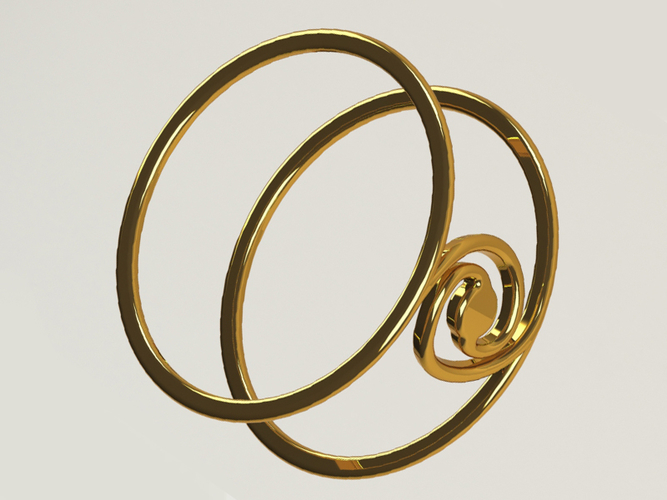 ring (golden ratio) 3D Print 382947