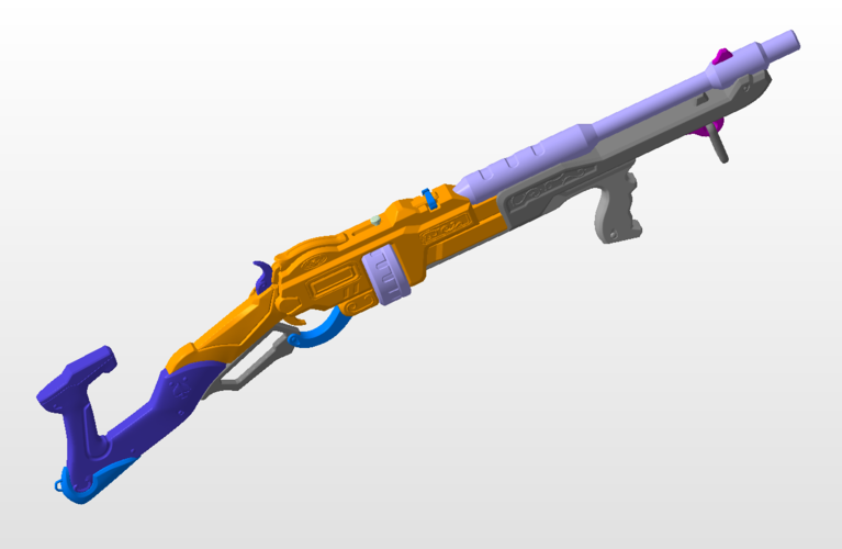 Rifle Ashe Gangster Skin from OverWatch 3D Print 382975