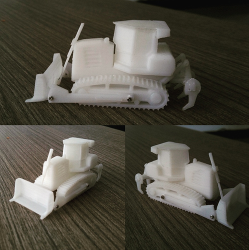 Easy to print Generic Bulldozer  3D Print 383026