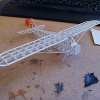Piper Cub frame model (esc: 1/64) (No 3D print, CNC routing) - Thumbnail 5