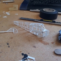 Piper Cub frame model (esc: 1/64) (No 3D print, CNC routing) - Thumbnail 6