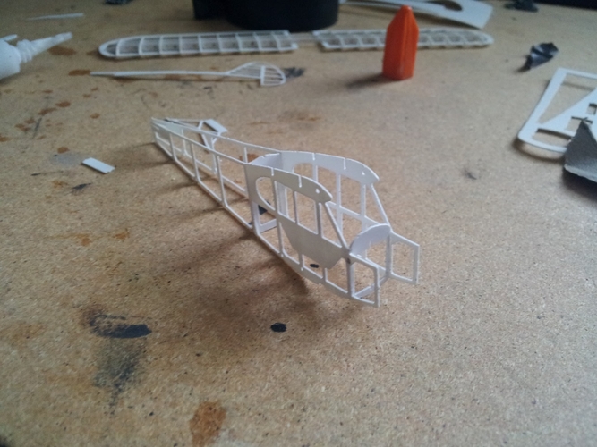 Piper Cub frame model (esc: 1/64) (No 3D print, CNC routing) 3D Print 383037