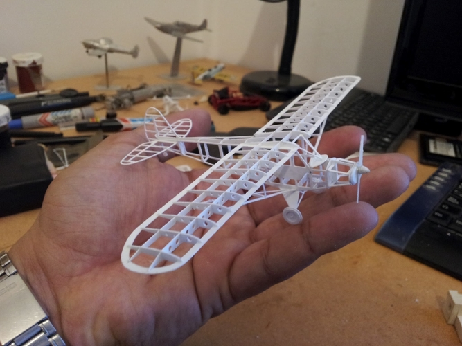 Piper Cub frame model (esc: 1/64) (No 3D print, CNC routing) 3D Print 383038