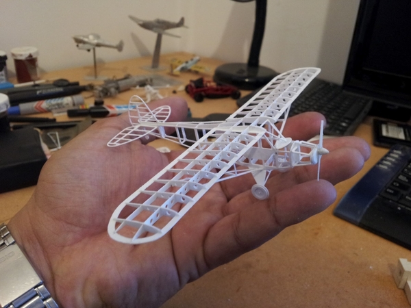 Piper Cub frame model (esc: 1/64) (No 3D print, CNC routing)