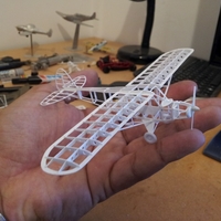 Small Piper Cub frame model (esc: 1/64) (No 3D print, CNC routing) 3D Printing 383038