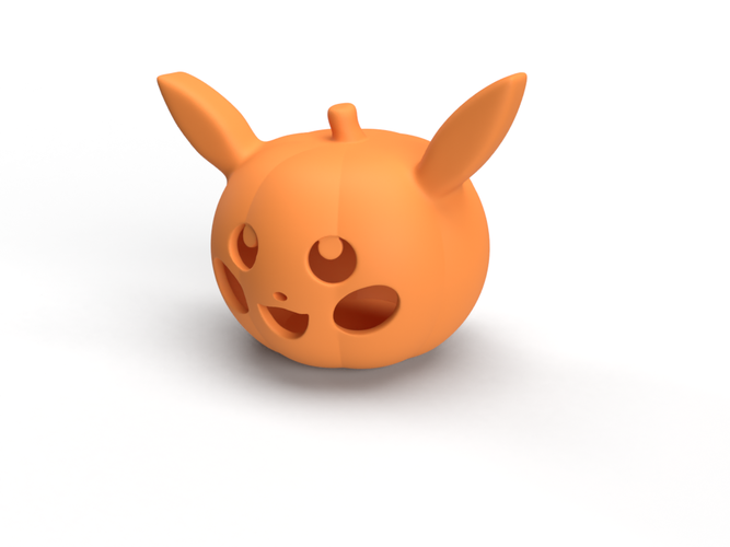 Pikachu Pumpkin 3D Print 383048