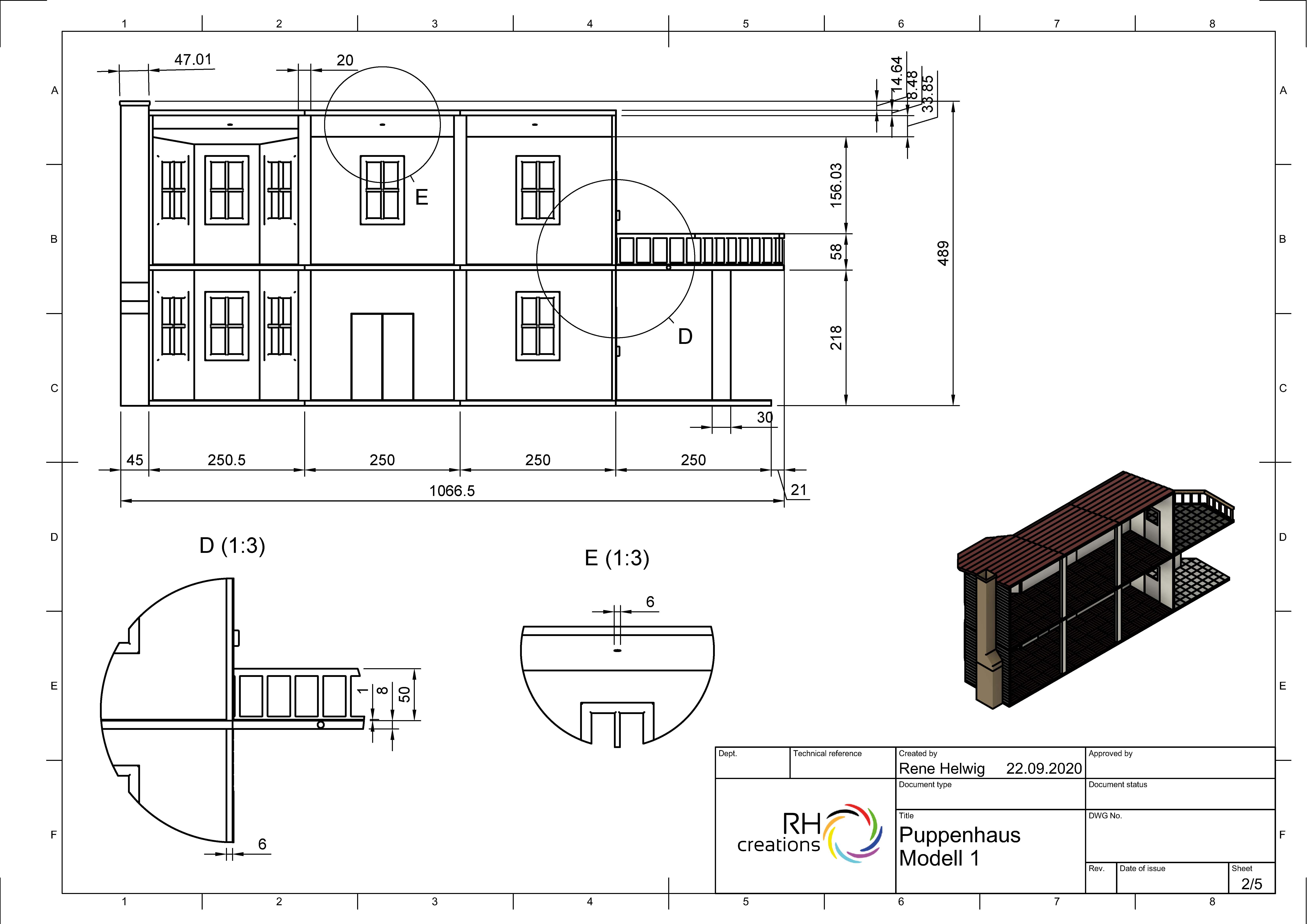 PUPPENHAUS / DOLLHOUSE 1:14 3D Print 383055