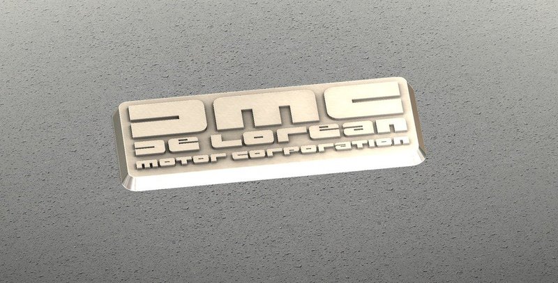 DMC De Lorean Badge
