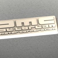 Small DMC De Lorean Badge 3D Printing 38309