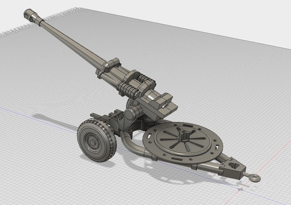 L118 light gun 1/72 scale model