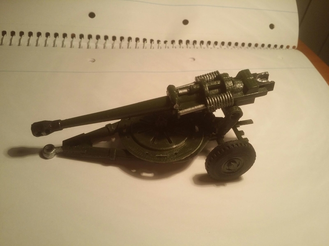 L118 light gun 1/72 scale model 3D Print 383101