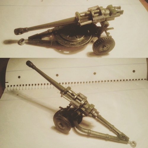 L118 light gun 1/72 scale model 3D Print 383104