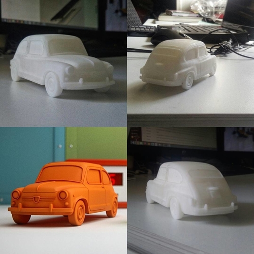 Fiat 600 Scale Model 3D Print 383171